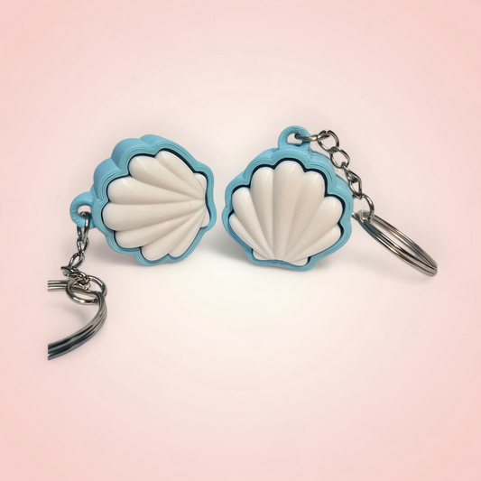 קליקר צדפה מחזיק מפתחות