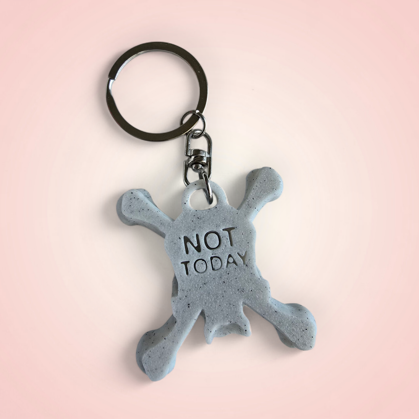 מחזיק מפתחות גולגולת NOT TODAY