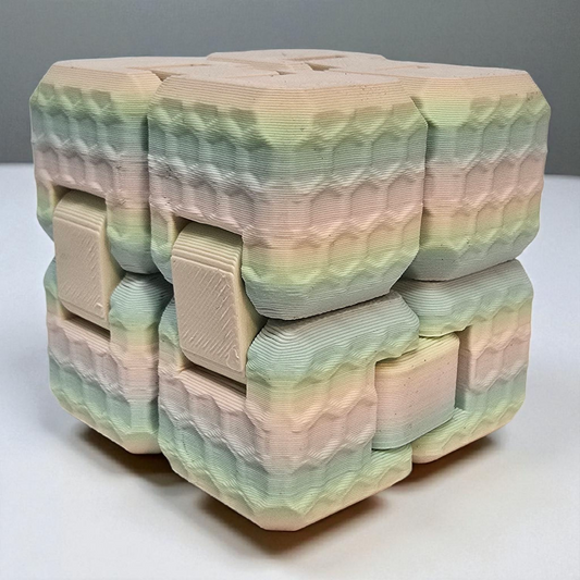 קוביית אין סוף בצבעי פסטל