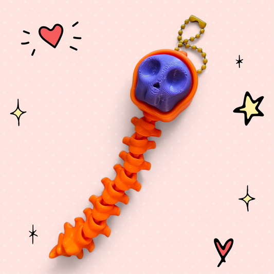 קליקר פלקסי ייחודי בעיצוב עמוד שדרה - מושלם להרגעה ולהפגת מתחים. מודפס בטכנולוגיית 3D באיכות פרימיום, גמיש ונעים למגע.