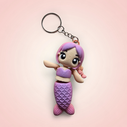 בת הים הקטנה בצבעי הקשת בגוון ירוק/כחות